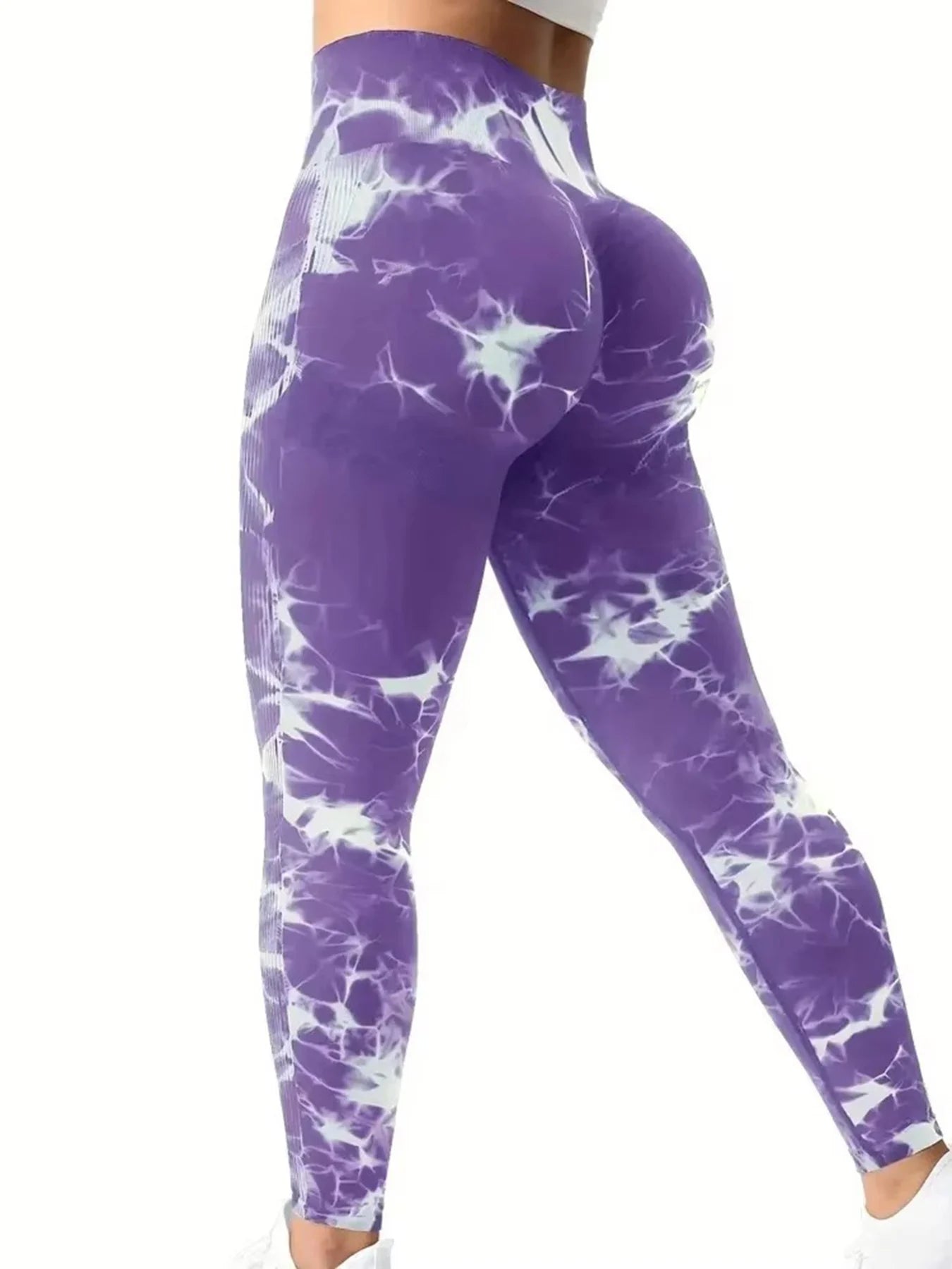 Tie Dye Gym Yoga Pants Fitness Workout Sportswear Clothing For Women High Waist Scrunch Butt Liftting Sports Leggings