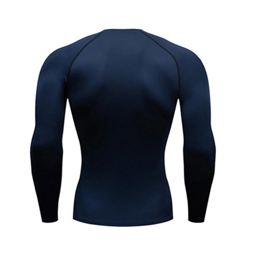 Men's Sports Top Quick Dry Compression Sportswear Second Skin Gym Workout  Jogging sport Long Sleeve Fitness T-Shirt Men