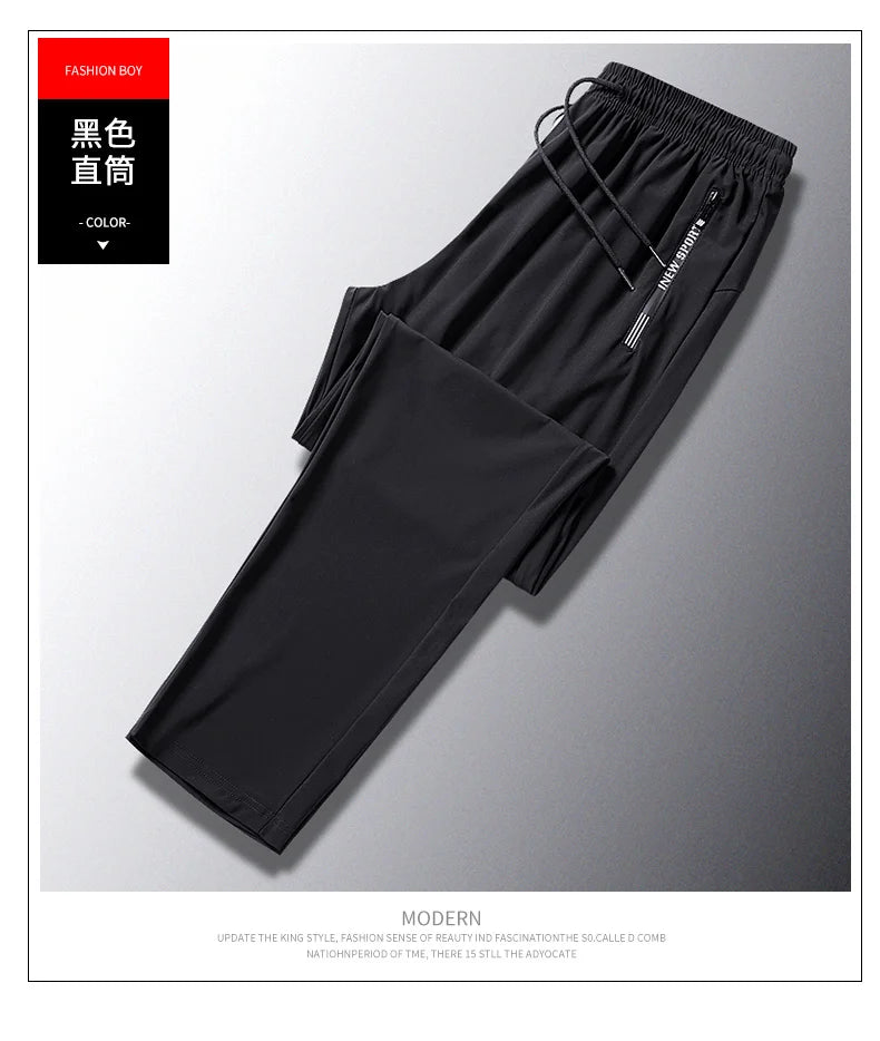 Men Casual Pants Fitness Sportswear Tracksuit Bottoms Skinny Sweatpants Cotton Trousers Gyms Jogger Track Pants Mens Joggers 5XL