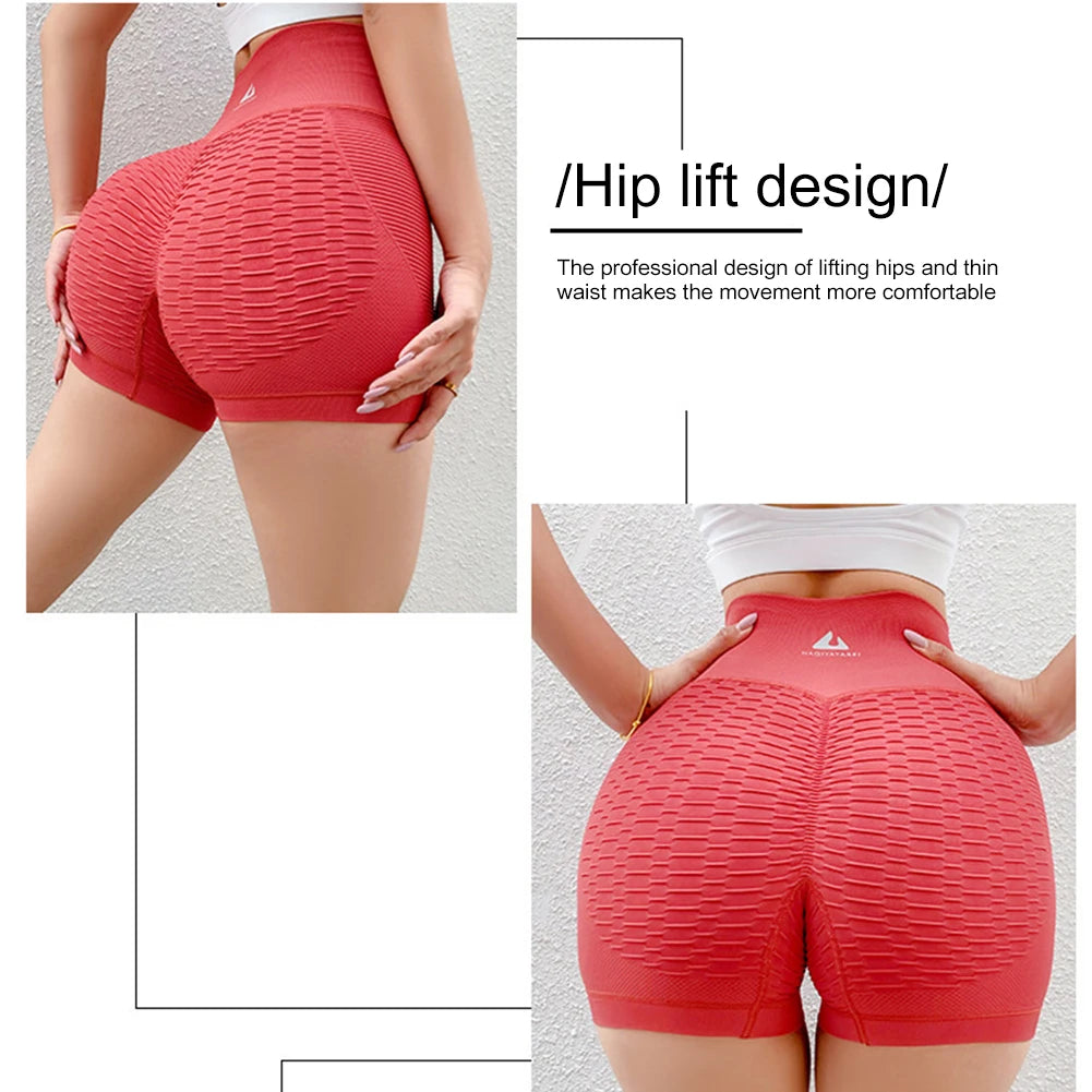 Women Sport Shorts Yoga Clothing Gym High Waist Push Up Shorts Running Jogging Seamless Sports Gym Hip Lifting Sportswear