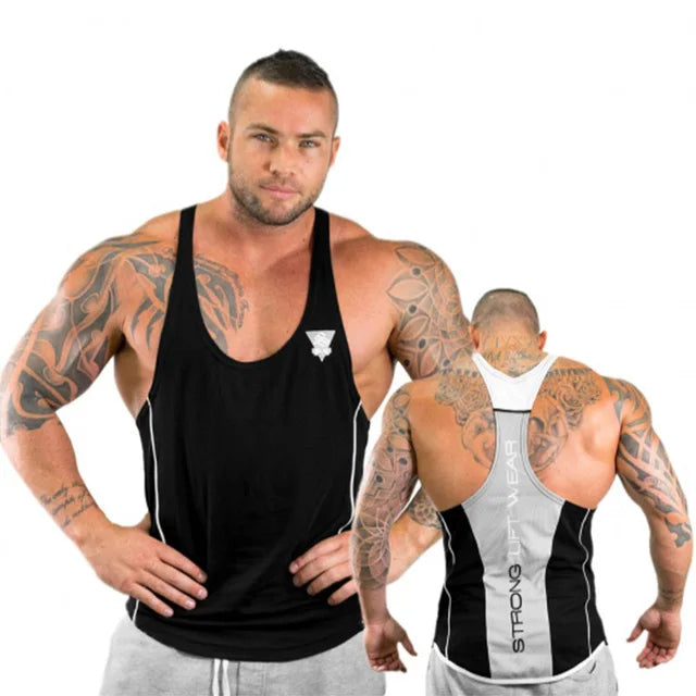 Gyms VEST Fitness sleeveless shirt Mens Bodybuilding Tank top  New Male Cotton clothing Fashion Singlet vest Undershirt Hombre