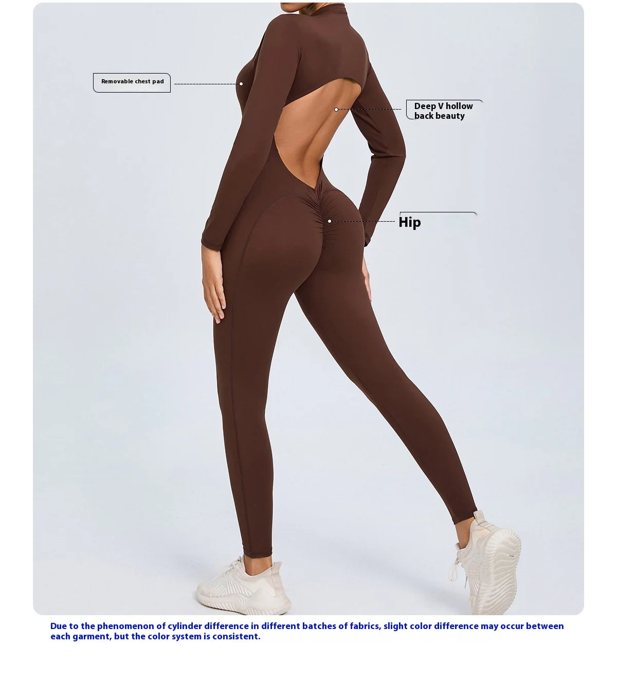 Women Sportwear Yoga Jumpsuit Zipper Long Sleeve Back Open Outfit Fitness Tracksuit Tight One-piece Gym Overalls Sports Bodysuit