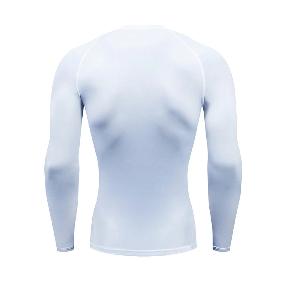 Men's Sports Top Quick Dry Compression Sportswear Second Skin Gym Workout  Jogging sport Long Sleeve Fitness T-Shirt Men