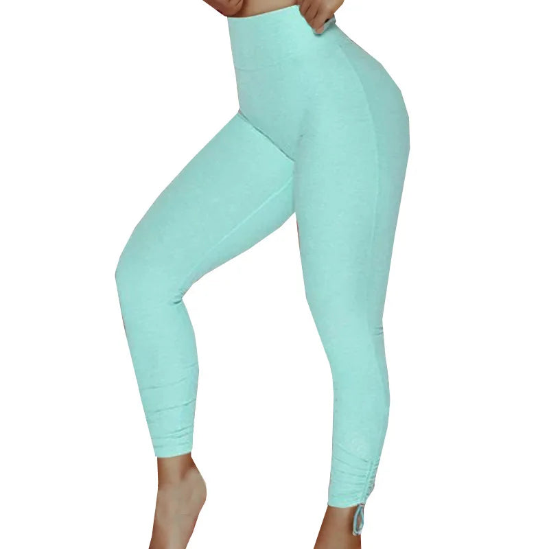 Women Workout Clothing Gym Wear Crop Top Sports Bras V-back Yoga Pants Training Tights