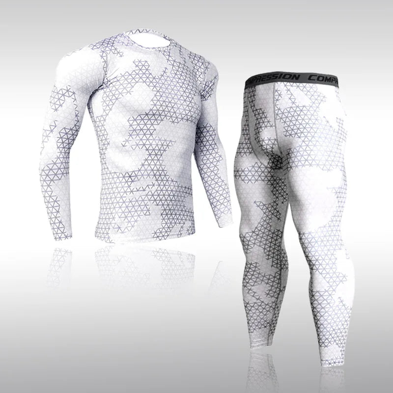 Men's Compression Sport Suits Gym Tights Training Clothes Workout Jogging Set Running Rashguard Tracksuit Sportswear For Men