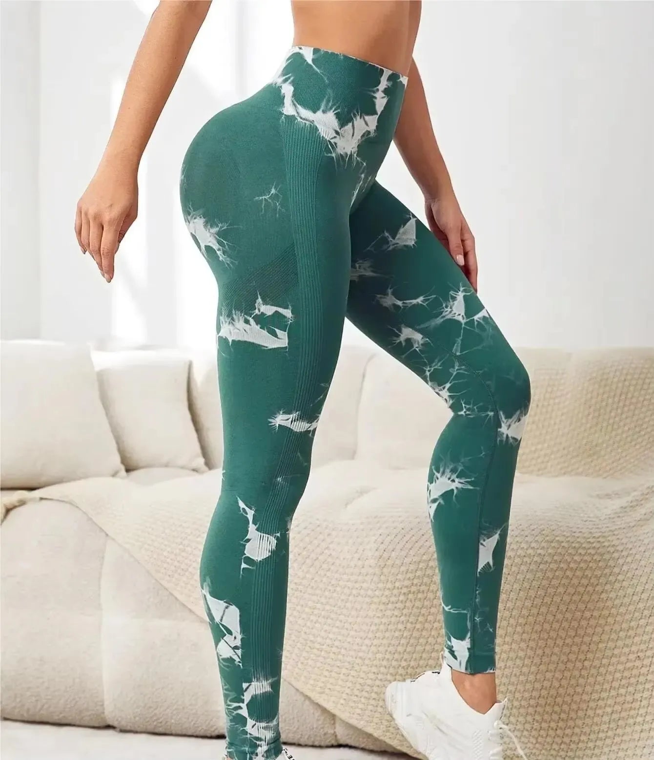 Tie Dye Gym Yoga Pants Fitness Workout Sportswear Clothing For Women High Waist Scrunch Butt Liftting Sports Leggings