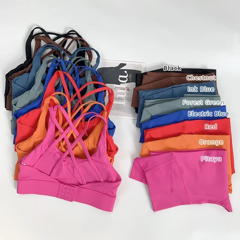 2 Piece Yoga Clothes Women's AthleticWear Gymwear Workout Clothes Gym Crop Top High Waist Legging Fitness Bra Set Sports Suits👚