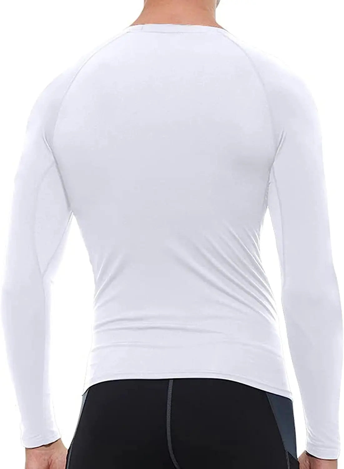 Men's Compression Shirts Longs Sleeve Workout Gym T-Shirt Running Tops Cool Dry Sports Base Layer Athletic Undershirts