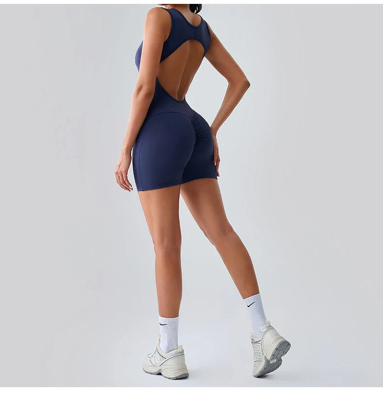 Gym Jumpsuits Women Clothes Fitness Suit Short Sets Sports Overalls for Woman Tracksuit Yoga Clothing Workout Rompers Sportswear