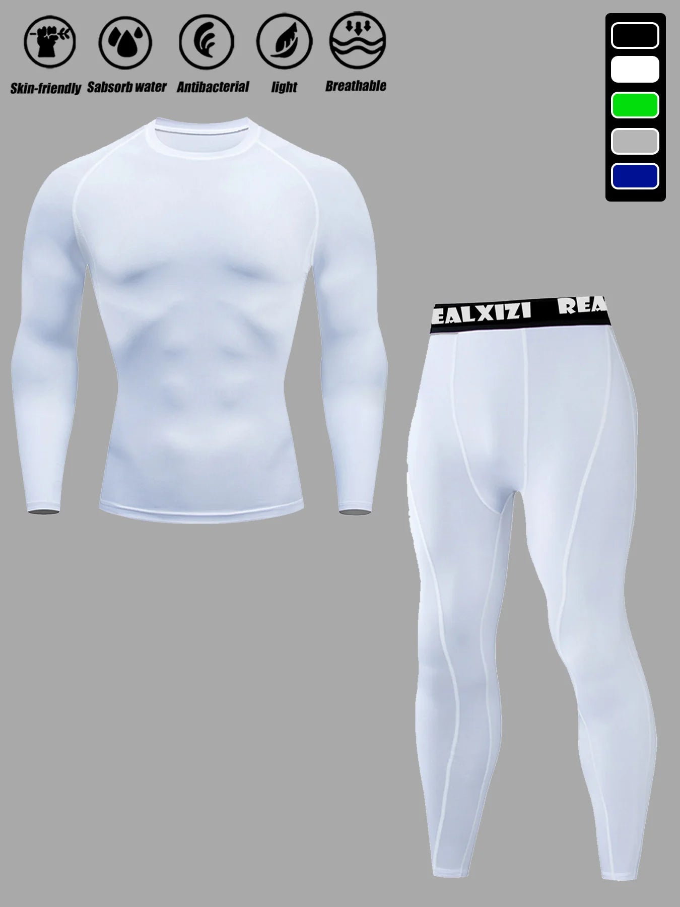 Men's Compression Sportswear Suit Elastic Training Tight Sports Yoga Set Workout Jogging Quick-drying Fitness Clothing Tracksuit