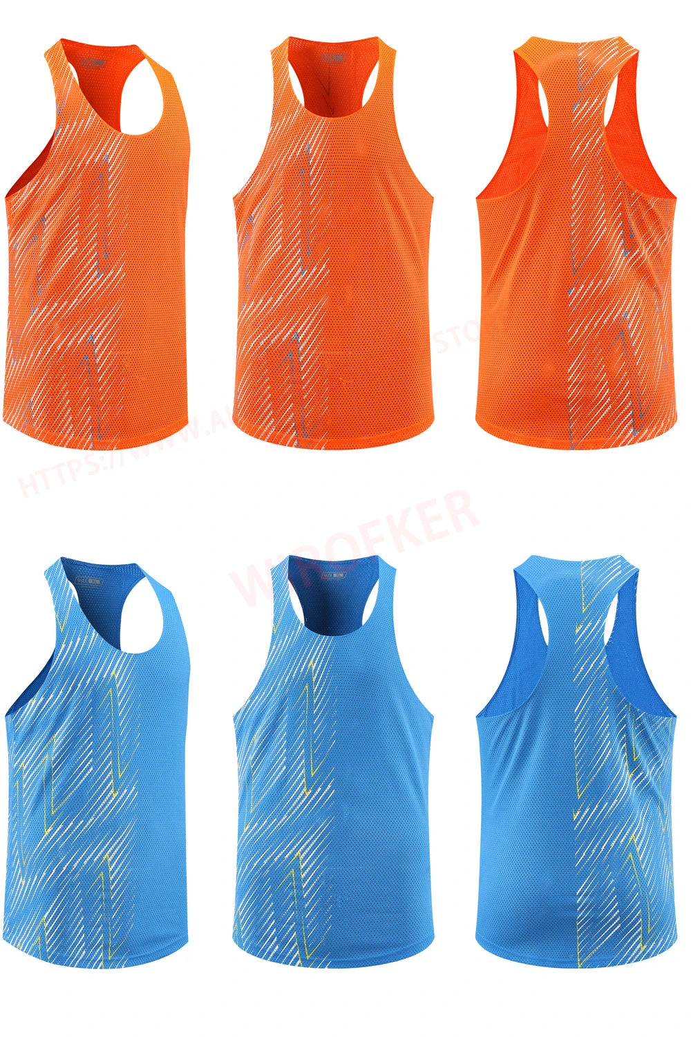 Men Casual Sport Vests Quick Dry Breathable Fitness Running Gym Sleeveless Mesh Workout Vests Prints Bodybuilding Muscle Singlet