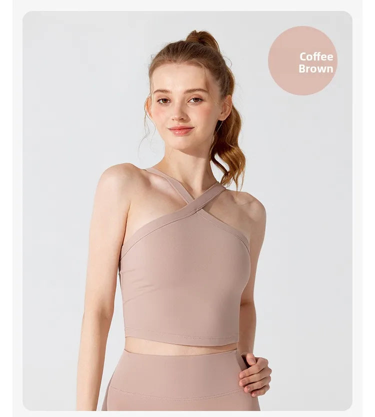 Sports Bra Top Qui Dry Running o Absorption Beautiful Ba Gym Yoga Clothes Summer Sports Underwear Women's Vest