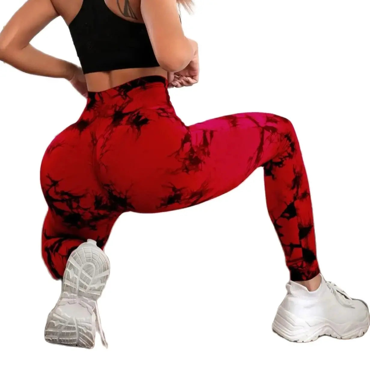 Tie Dye Gym Yoga Pants Fitness Workout Sportswear Clothing For Women High Waist Scrunch Butt Liftting Sports Leggings