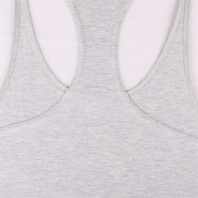 2025 New Cotton Exercise Gym Vest - Men's Muscle Sleeveless Sportswear, Front & Back Print Stringer for Bodybuilding Fitness