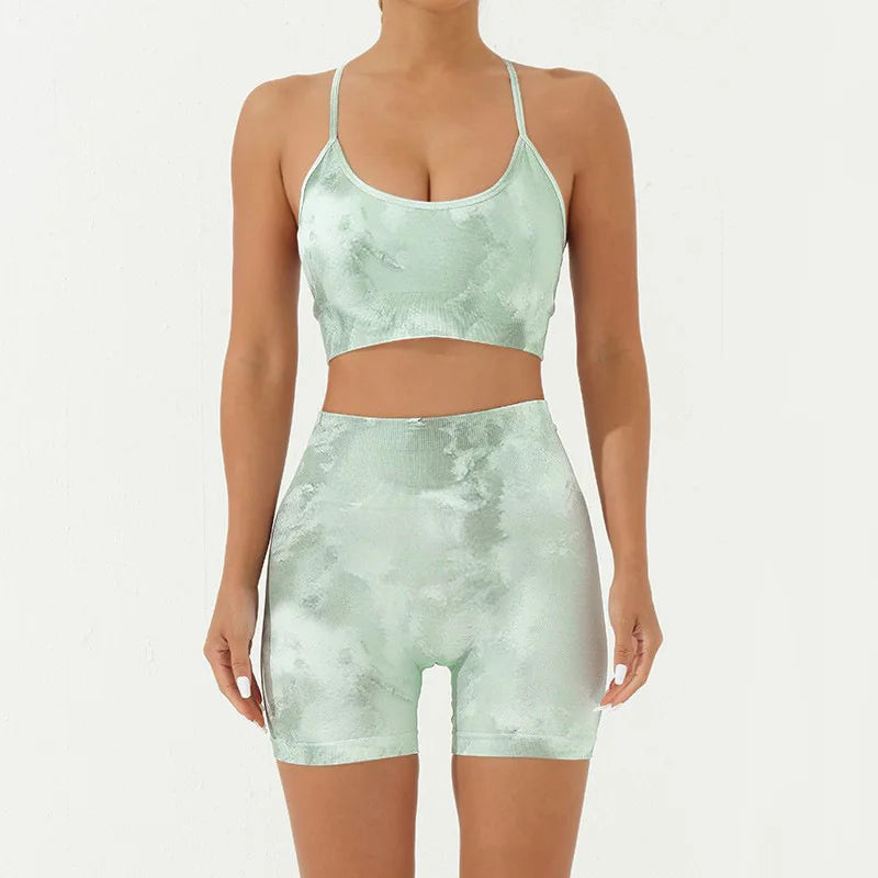 Women's Fitness Clothing Gym Sport Outfit for Woman Sweatsuit Lady Sets Womens Clothes Gym Women 2 Piece Set Outfit Sports Bra