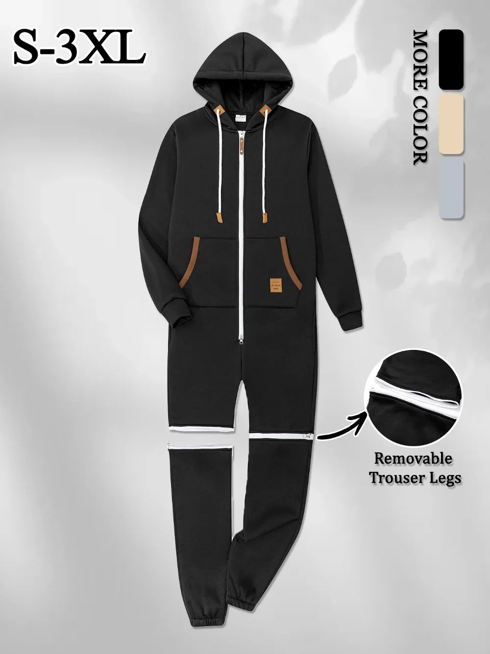 2025 New Men's Sportswear Jumpsuit Autumn Casual Hooded Sweatshirt and Pants 2-in-1 Sets Outdoor Gym Sports Jogging Men Clothing