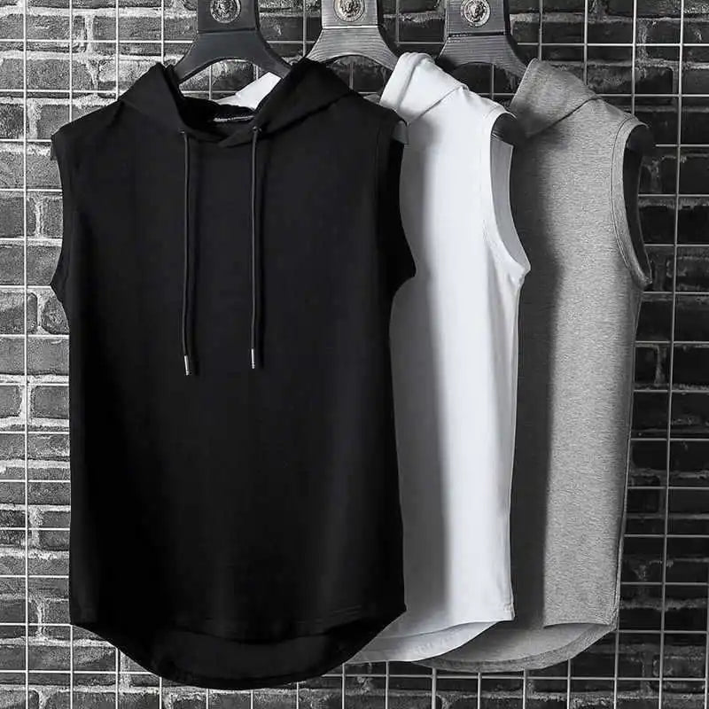 Women Sports Shirts Gym Workout Vest Hoodies Hooded Loose Yoga Running Fitness Sleeveless T-shirt Girls Jogging Tank Tops Blouse