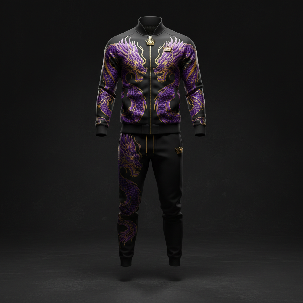 TITAN Crown Edition Men's Dragon Track Suit