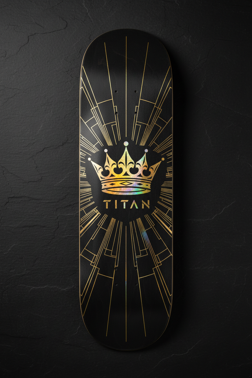 TITAN Crown Edition Crown Empire Skateboard Deck