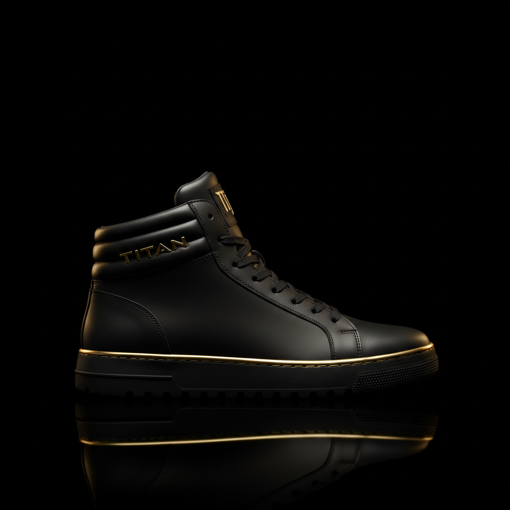 TITAN Dominator Low-Top Sneaker – Black & Gold