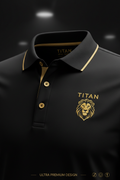 TITAN Men's Athletic Polo Shirt — Premium Sport Polo 🖤🏆 (XS–4XL)