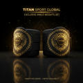 TITAN Gold Lion Chain Ankle Weights — Exclusive Black & Gold Weighted Cuffs 🖤🦁 (1lb–5lb Each)