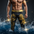 TITAN Men's Dragon vs Lion Swim Trunks — Exclusive Black & Gold Design 🖤🐉 (S–3XL)