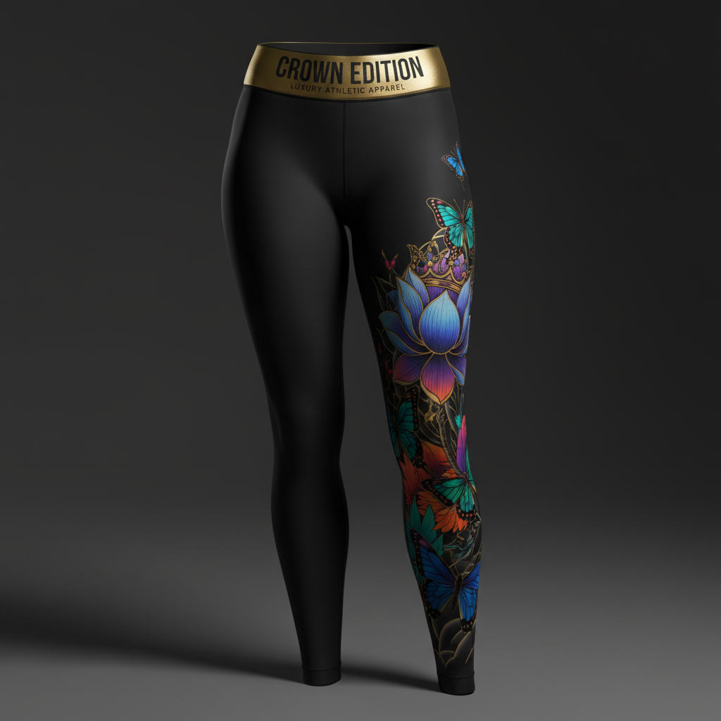 TITAN Plus Women's Sacred Lotus Crown Leggings — Inclusive Crown Edition