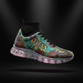TITAN Crown Edition Floral Queen Women's Running Shoe holographic floral tattoo art design