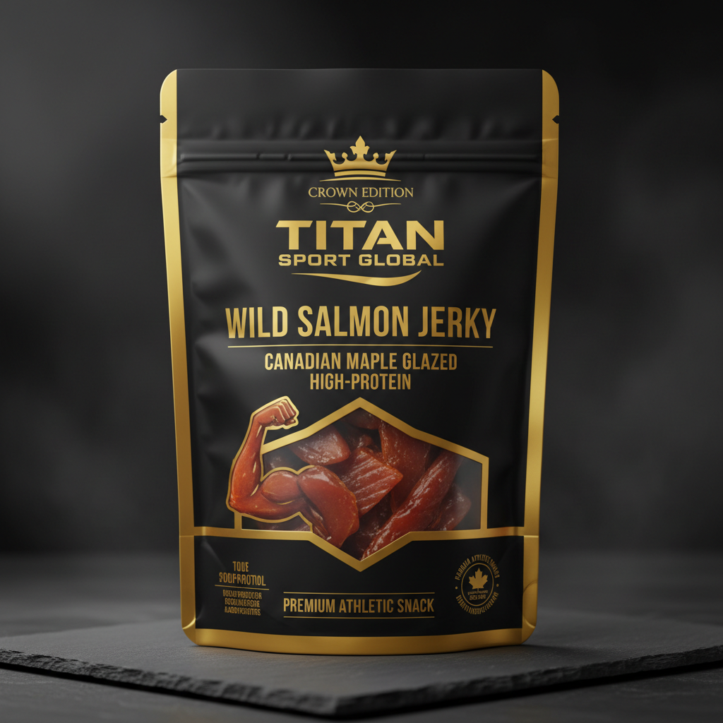 Canadian Maple Glazed Wild Salmon Jerky — TITAN SPORT GLOBAL