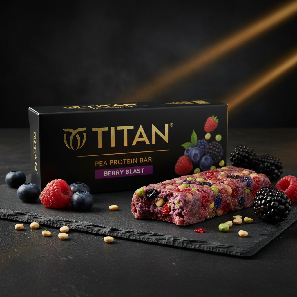 TITAN Pea Protein Bar - Berry Blast