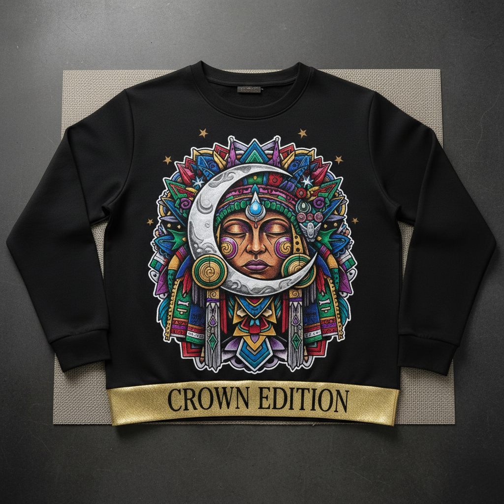 TITAN Women's Mama Quilla Moon Goddess Crewneck — Qilla Edition