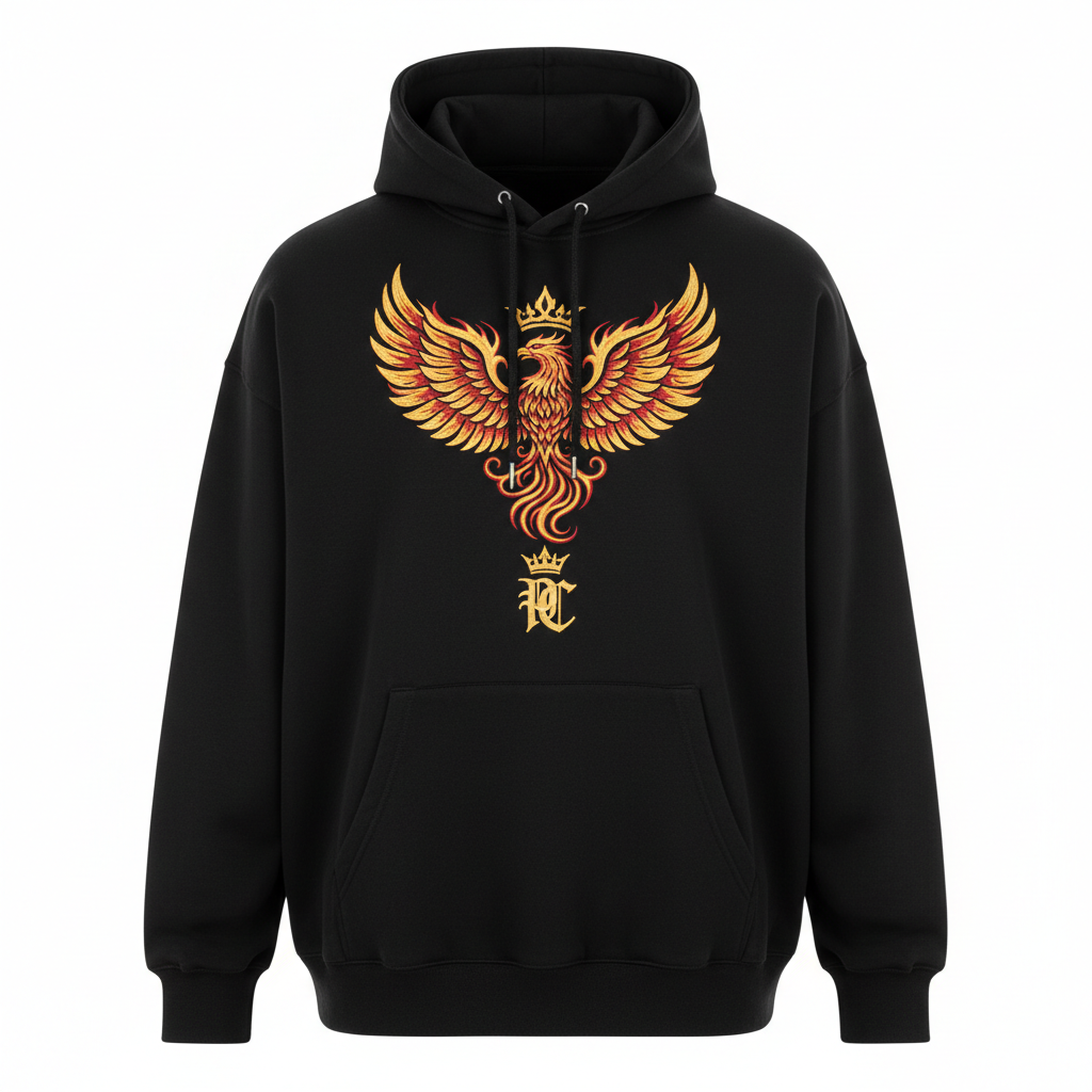 TITAN Phoenix Crown Men’s Hoodie — Crown SWAG Edition
