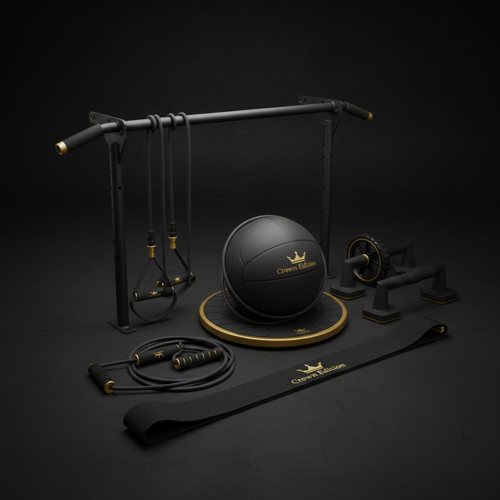 TITAN All-In-One Water Polo Player's Upper Body & Core Home Gym Kit — Crown Edition