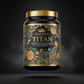 TITAN Vegan Collagen Booster — Unflavored, Crown Edition tattoo-style artwork