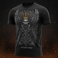 TITAN I Am Forged in Fire Performance Tee — Warrior Edition tattoo style graphic