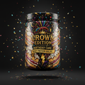 TITAN Whey Protein Isolate Birthday Cake — Crown Edition bold tattoo-style artwork