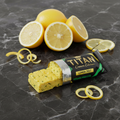 TITAN Vegan Protein Bar Lemon Zest Crown Edition — 20g protein real lemon citrus vegan product shot