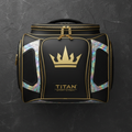 TITAN Crown Edition Baseball Helmet Bag Matte Black Gold