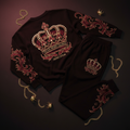 TITAN Men's Crown Edition Lounge Set Burgundy Gold