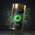 TITAN Organic Chlorella Tablets Vegan Detox Superfood supplement bottle