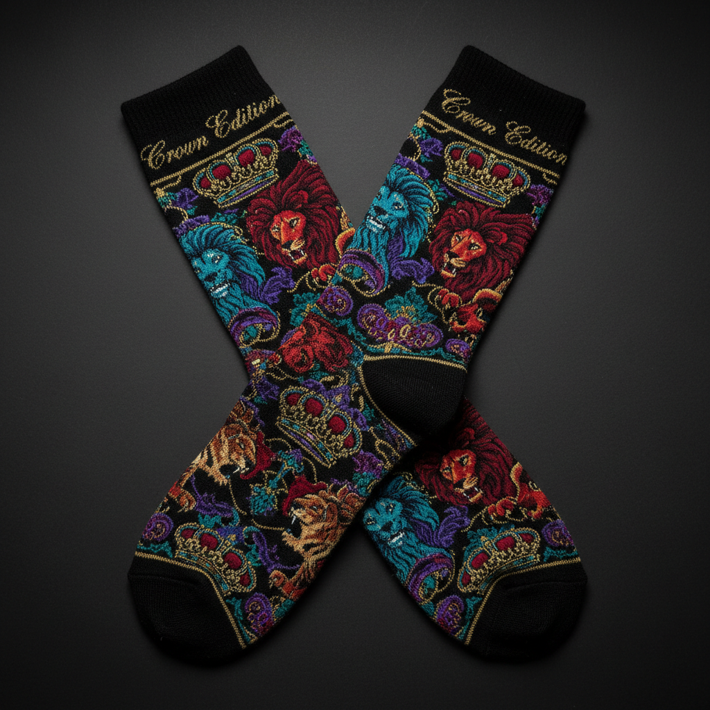 TITAN Crown Edition Tattoo Art Hiking Socks