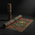 TITAN Printed Yoga Mat - Black & Gold Crown Edition