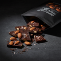 TITAN Dark Chocolate Protein Bark – Almond & Sea Salt, premium product photography