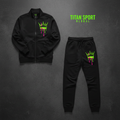 TITAN Men's Neon Drip Crown Tracksuit matching set flat lay