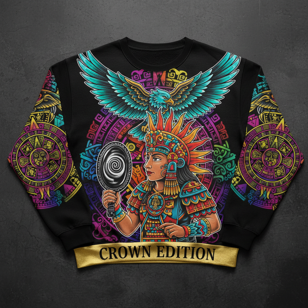 TITAN Plus Men's Aztec Sun Warrior Crewneck — Inclusive Crown Edition