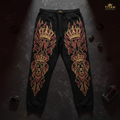 TITAN Men's Crown Edition Lounge Pants Maroon Gold