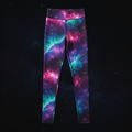 TITAN Women's High-Waist Leggings — Galaxy Nebula cosmic colorful design