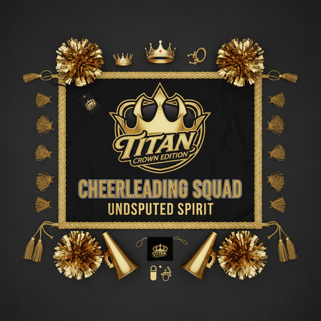 TITAN Crown Edition Cheerleading Spirit Banner