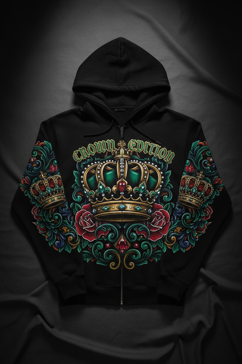 TITAN Zip-Up Hoodie — Crown Edition